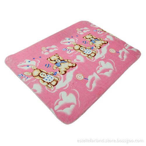China factory double sided super soft minky fleece and sherpa fleece receiving baby blanket